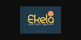 Ekela Font Poster 1