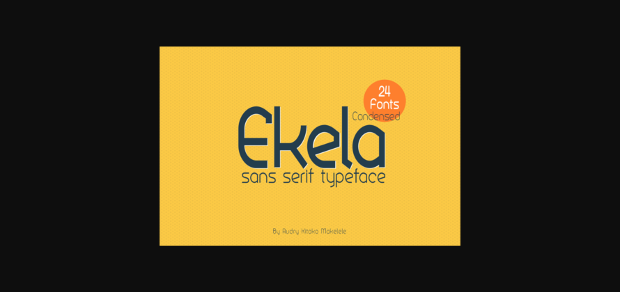 Ekela Font Poster 3