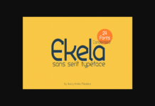 Ekela Font Poster 1