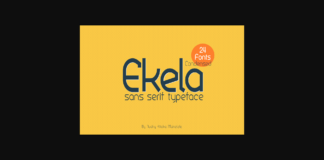 Ekela Font Poster 1