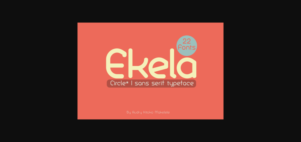 Ekela Font Poster 3