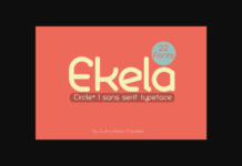 Ekela Font Poster 1