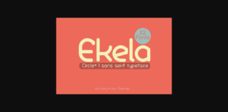 Ekela Font Poster 1