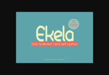 Ekela Font Poster 1