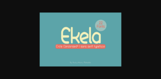 Ekela Font Poster 1