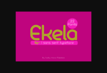 Ekela Font Poster 1