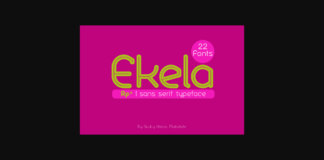 Ekela Font Poster 1