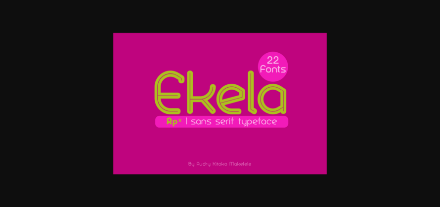 Ekela Font Poster 1