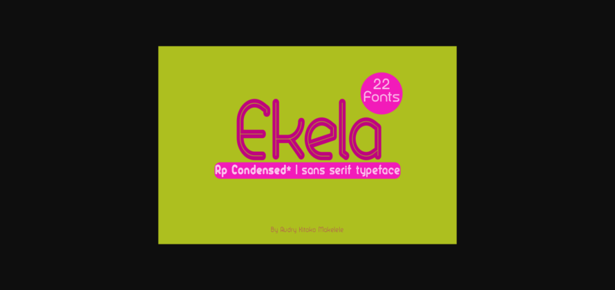 Ekela Font Poster 3