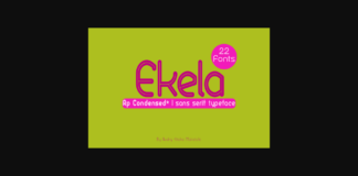 Ekela Font Poster 1