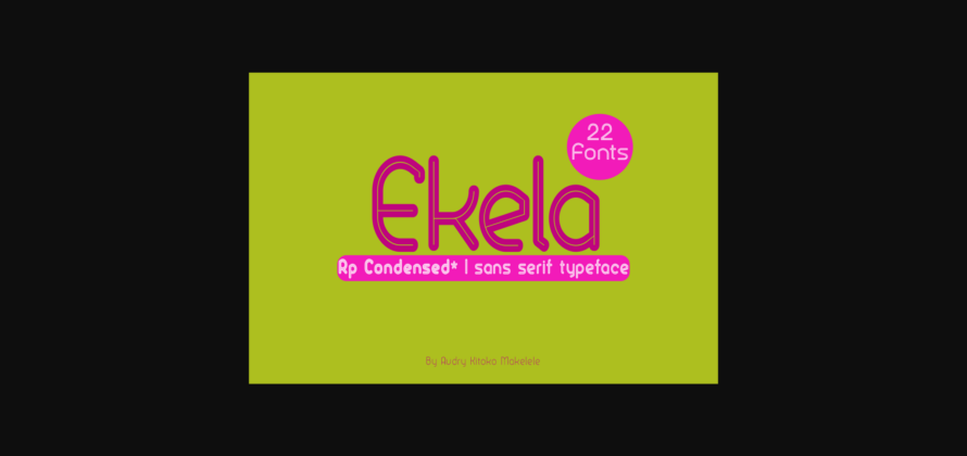 Ekela Font Poster 1