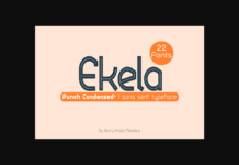 Ekela Punch Condensed Font Poster 1