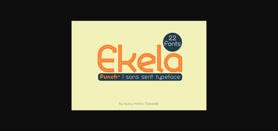 Ekela Punch Font Poster 3