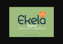 Ekela Font Poster 1