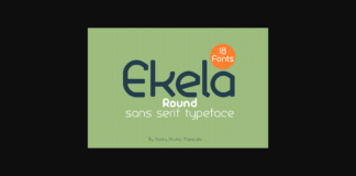 Ekela Font Poster 1