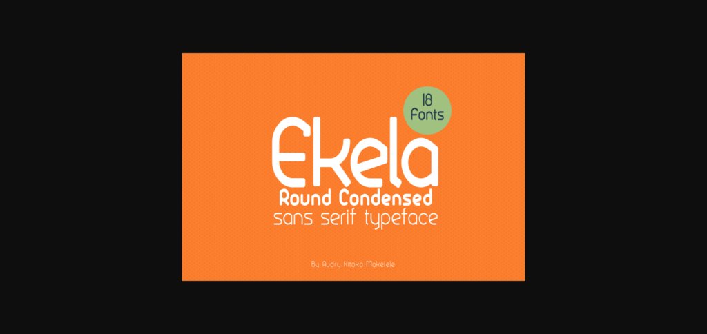 Ekela Font Poster 3