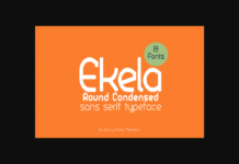 Ekela Font Poster 1