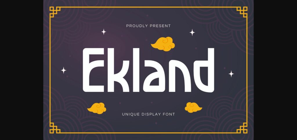 Ekland Font Poster 3