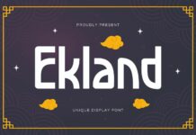 Ekland Font Poster 1