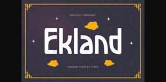 Ekland Font Poster 1