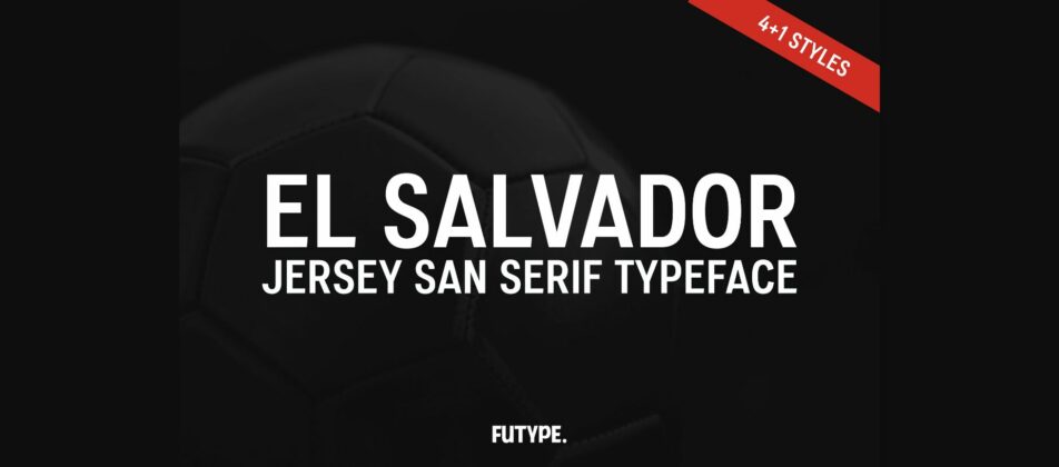 El Salvador Font Poster 3