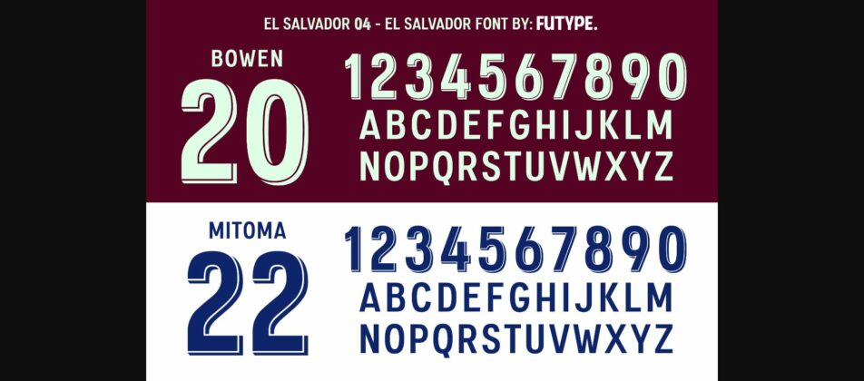 El Salvador Font Poster 10