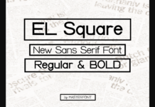 El Square Font Poster 1