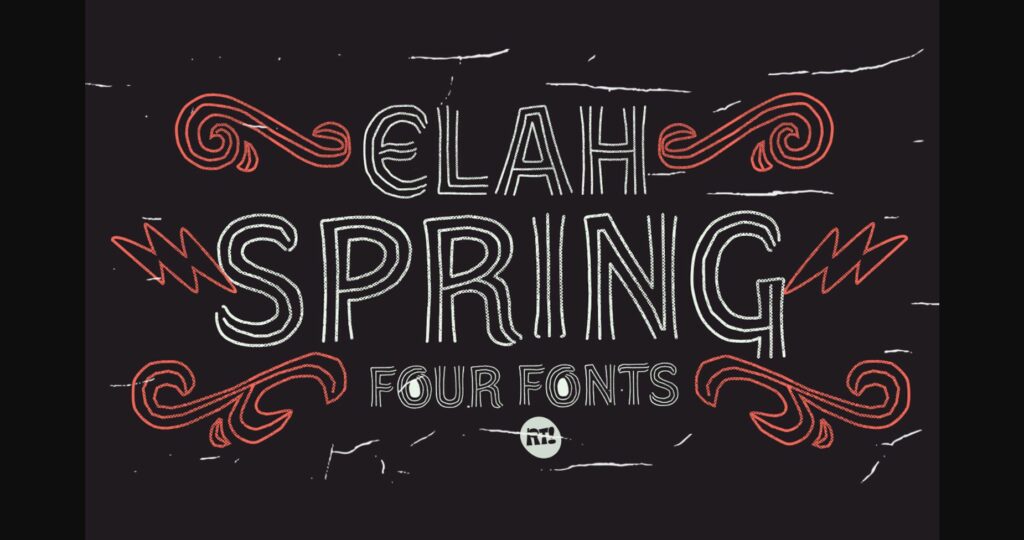 Elah Spring Font Poster 3