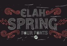 Elah Spring Font Poster 1