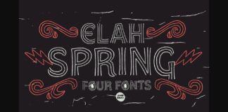 Elah Spring Font Poster 1