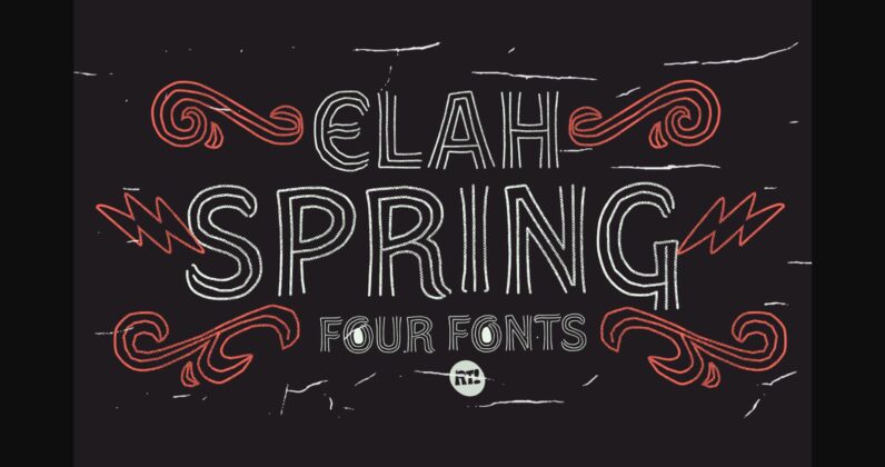 Elah Spring Font Poster 1