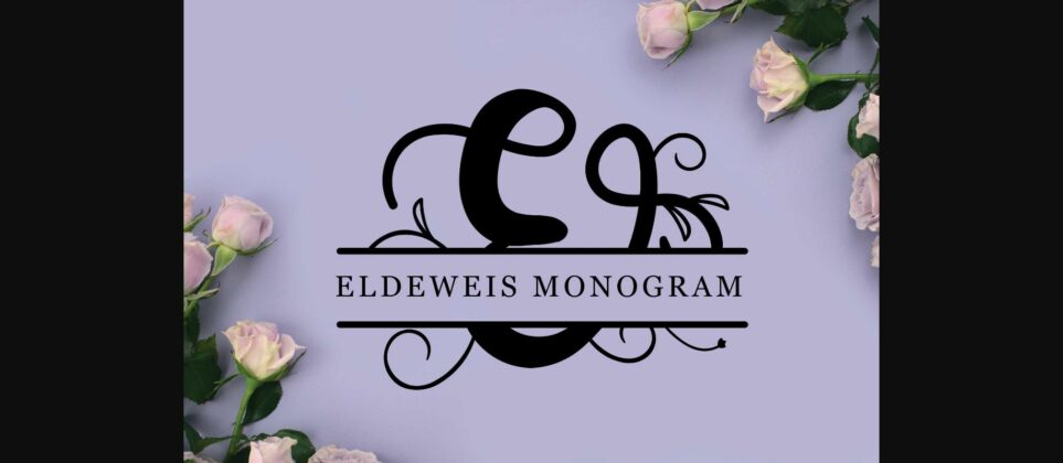 Eldeweis Monogram Font Poster 3