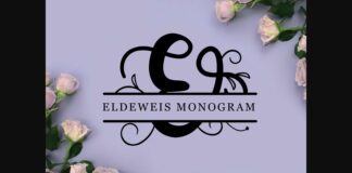 Eldeweis Monogram Font Poster 1