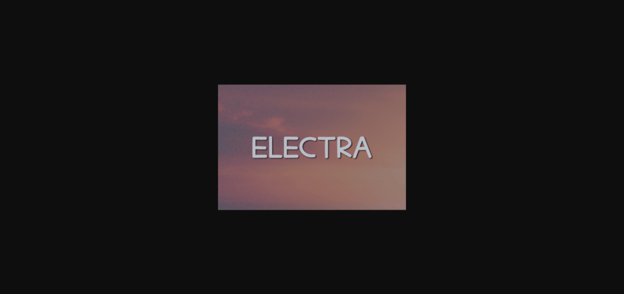 Electra Font Poster 3