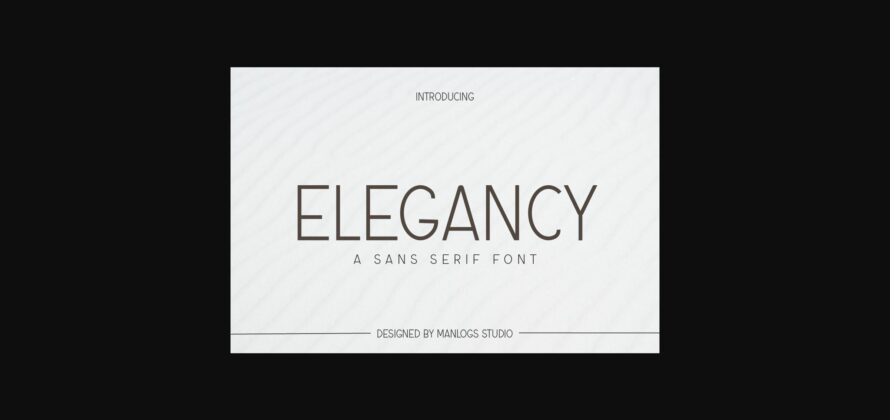 Elegancy Font Poster 3