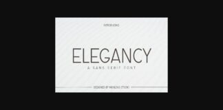Elegancy Font Poster 1