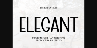 Elegant Font Poster 1