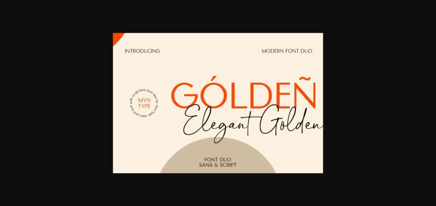 Elegant Golden - Duo Font Poster 3