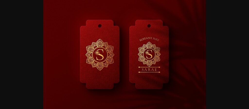 Elegant Mandala Monogram Font Poster 4