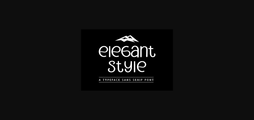 Elegant Style Font Poster 3
