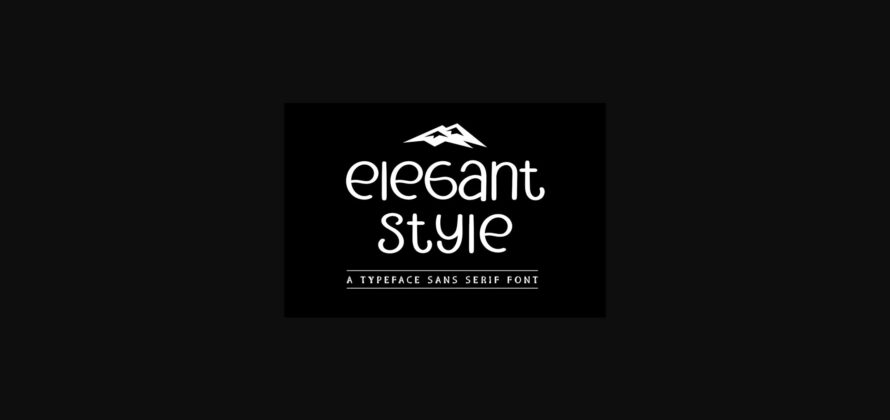 Elegant Style Font Poster 3