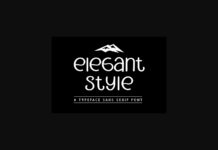 Elegant Style Font Poster 1