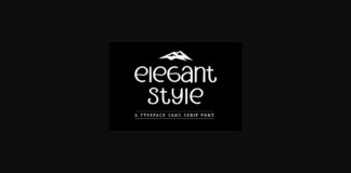 Elegant Style Font Poster 1