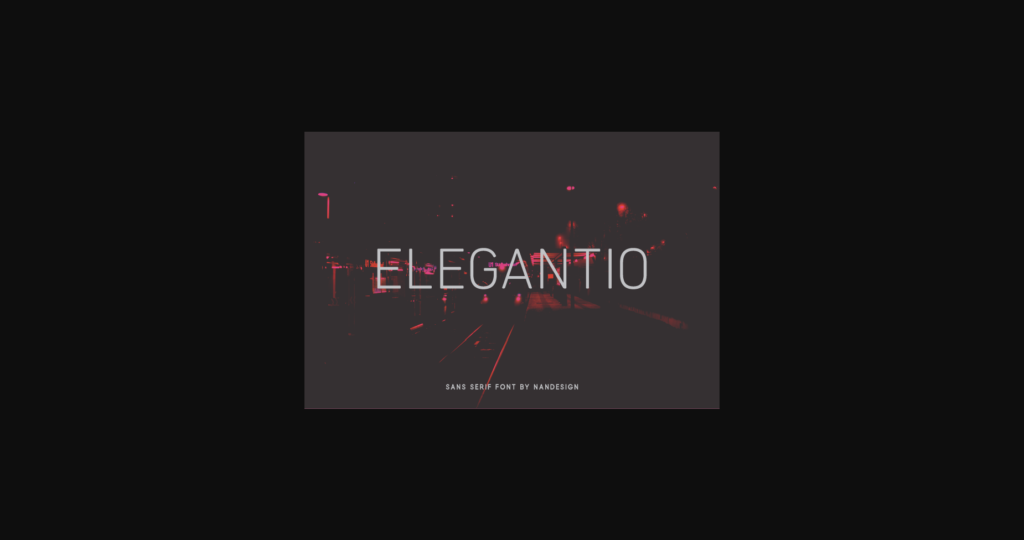 Elegantio Font Poster 3