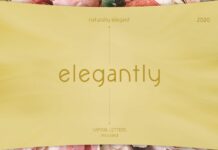 Elegantly Font Poster 1