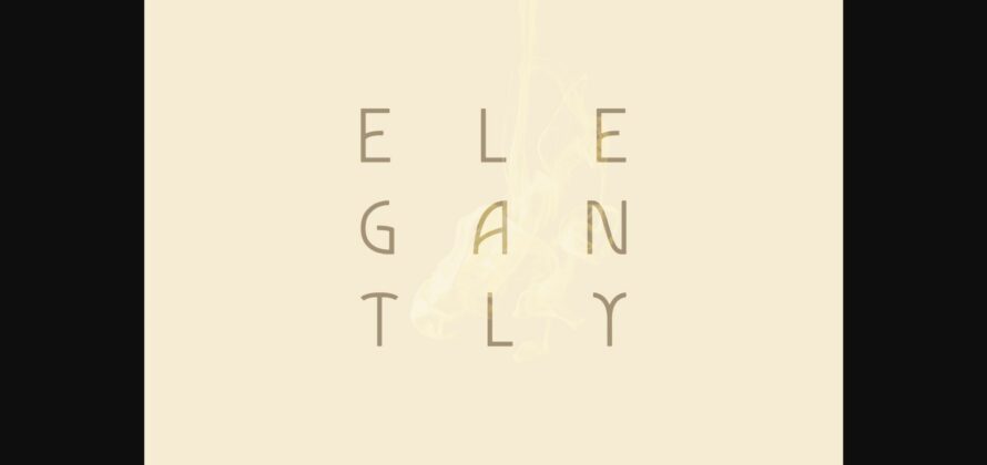Elegantly Font Poster 4