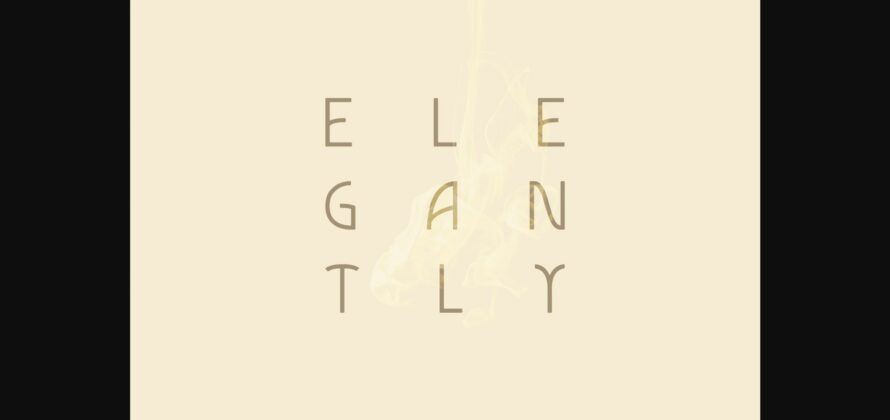 Elegantly Font Poster 2