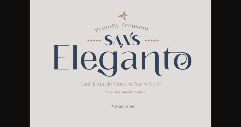 Eleganto Font Poster 3