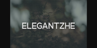 Elegantzhe Font Poster 1