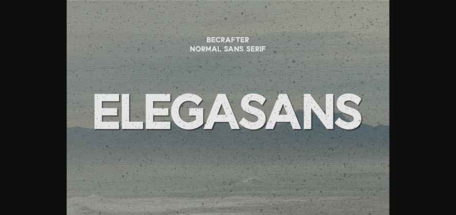 Elegasans Font Poster 3